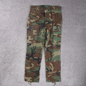 VTG 90s US Military Woodland Camo Medium Regular 31x29 Cargo Combat Pants